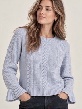 J.Crew Periwinkle Pastel Blue Sweater Women’s Small Classic Crewneck